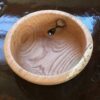oak bowl with hole