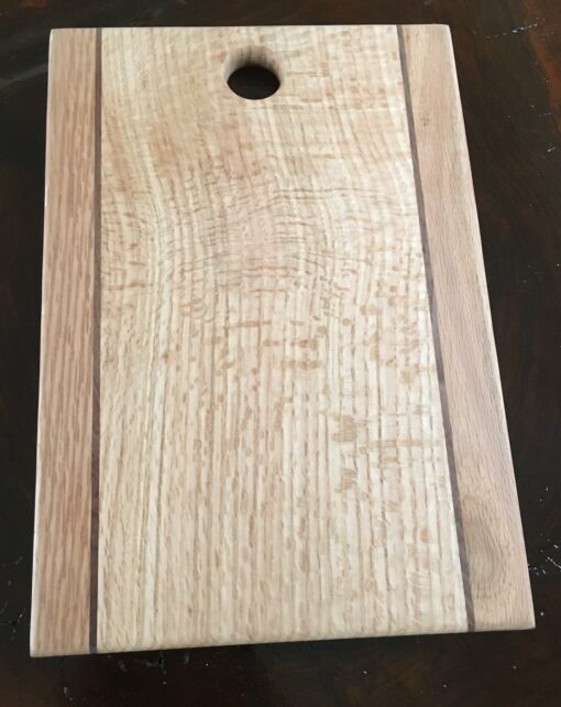 cherry board with walnut strips