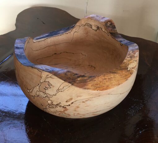 spalted maple bowl