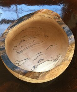 splated maple bowl