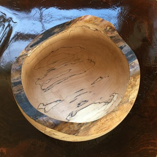 splated maple bowl