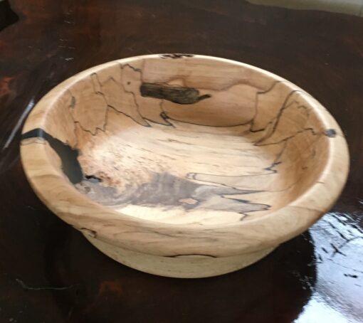 spalted maple bowl